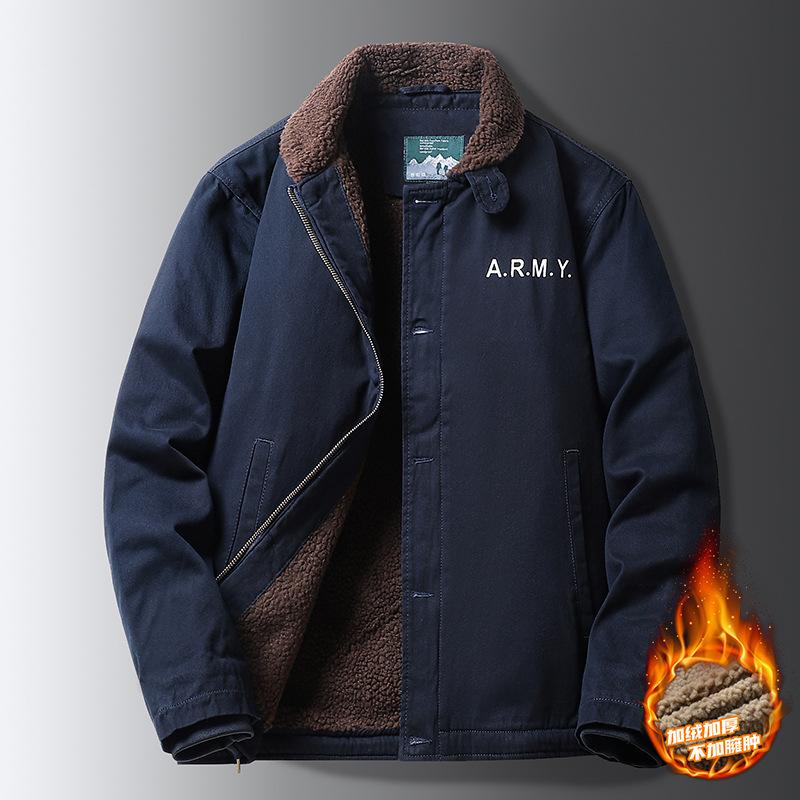 

Мужская свободная повседневная хлопковая куртка длинная до бедер Теплое зимнее повседневное пальто 4XL темно-синий