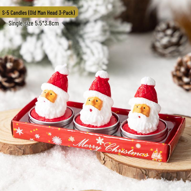 Christmas Eve Snowman Candle Decoration for Window Display