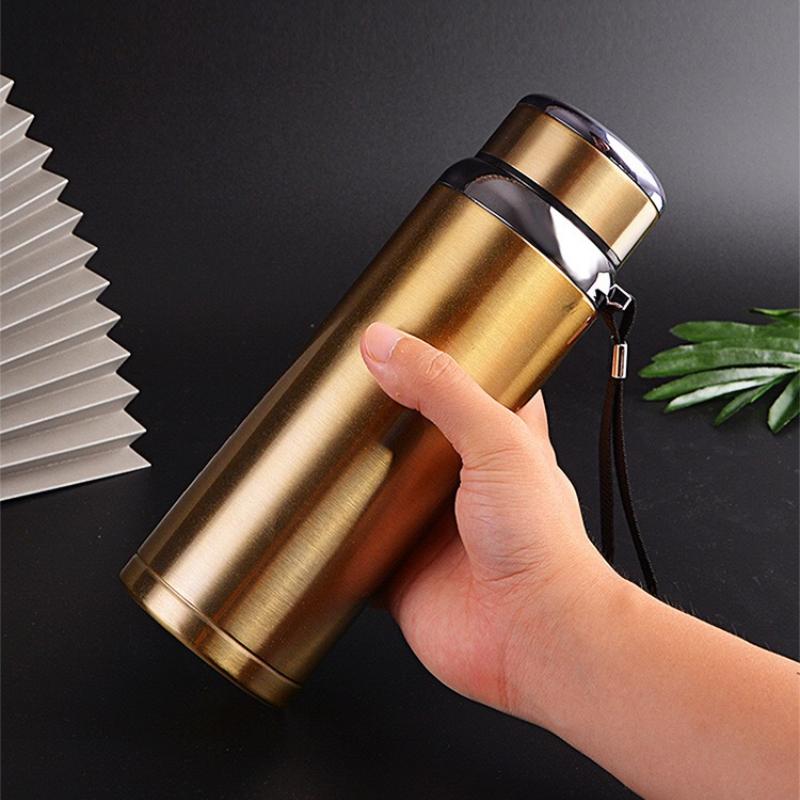 Intelligence Large Capacity Thermos Cup 800ml Vacuum Flasks Portable Stainless Steel Thermos Cup Water Bottle Travel Tea Mug Office Thermos Cup