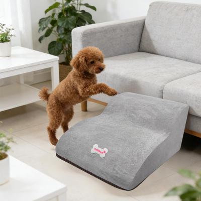 2-stufige Hundetreppe Rampe Rutschfester Boden Waschbar Welpen Couch Leiter Mehrzweck für Welpen, Auto