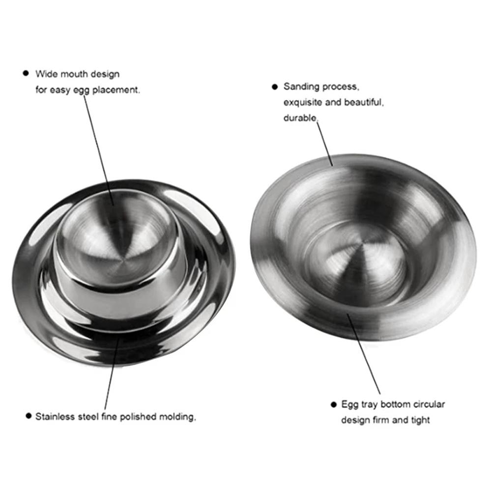 Egg Cup  Tray Cups Holder Stand  for Restaurant Safe  Tools Kitchen  Stainless Steel Soft Boiled    Gadgets
