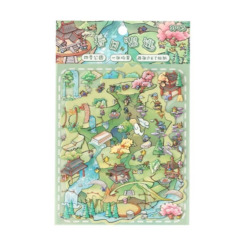 

Seasonal Nature Themed Raised 3D Sticker For Journals Home Decorative Classroom Projects Safe Adhesive Craft Supplies