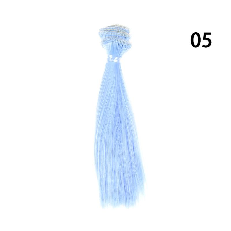 1 Stück 15 cm Länge natürliche Farbe dick 1/3/1/4 1/6 Bjd Perücken Puppenhaar