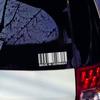 15,6 x 6,8 cm MADE IN GERMANY Čárový kód Cool Vinyl Decal Samolepka na auto Příslušenství