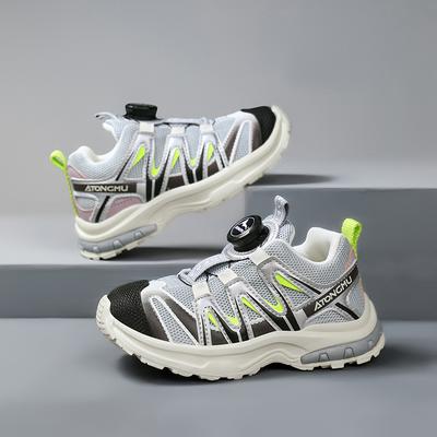 Mode Drehverschluss Sneaker Kinder Bequeme Plateau Kindersportschuhe Atmungsaktive Laufschuhe Mädchen Jungen Freizeitsneaker