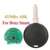 for Benz Smart Remote Car Key Fob 433Mhz ASK fortwo 450 forfour Roadster City Cabrio Roadster Coupe Crossblade 3Button