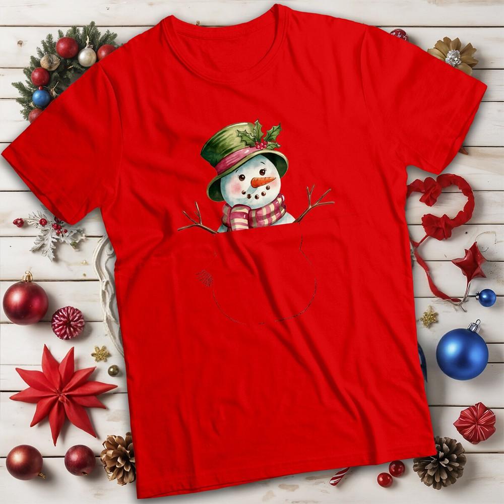 Unisexs and Unisexs Cute Winter SnowUnisex Christmas TShirt Tee MC S