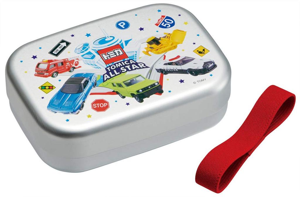 Skater Aluminum Lunch Tomica Made in Children's Box, 21, Japan, 370ml, ALB5NV-A