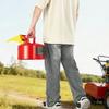 VEVOR Safety Gas Can, 9.5 L Type I Red Safety Can for Gasoline with Stainless Steel Flame Arrester, Self-Closing Lid, and PE Funnel