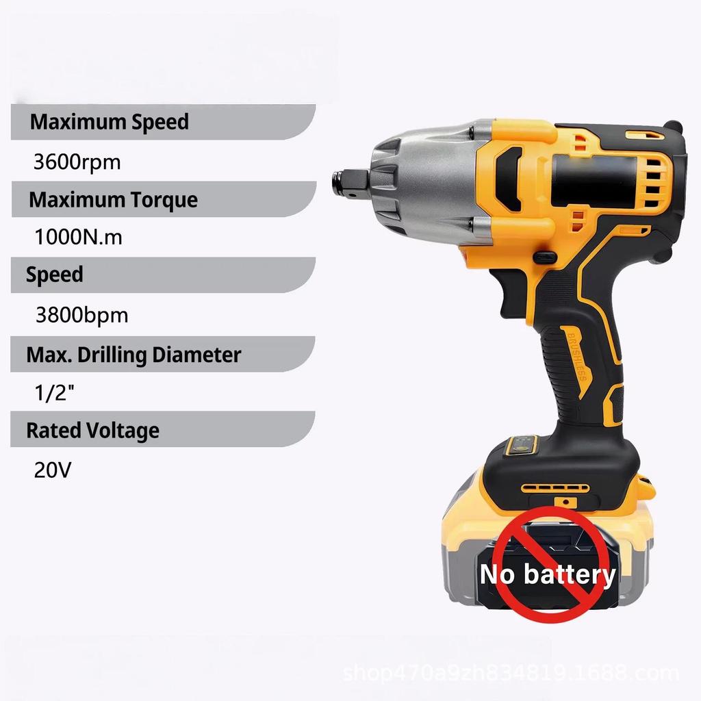 Nantong Brushless Rechargeable Lithium Impact Wrench for Disassembly and Screw Removal