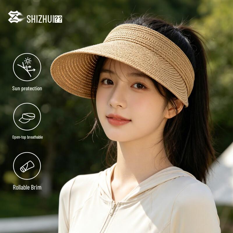 Women s Open-Top Wide Brim Sun Visor One Size