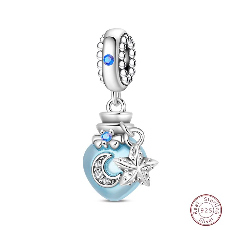 New Copper Charm Bead Mother'S Day Love Heart Family Charm Bead Pendant Fits Bracelet Womens Jewelry Gift