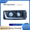 LED Headlight Assembly with DRL for MAN Shaanxi Delong F2000 In Germany
