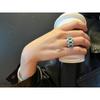 Emerald Ring European and American Style Wide Version Female Stylish Lace