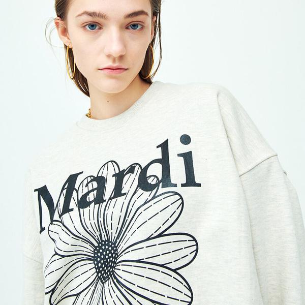 

[Mardi mercredi] Толстовка Flowermardi_oatmeal Черный