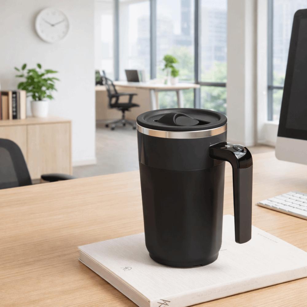 Magnetic Stirring Self Stirring Coffee Mug Rechargeable Heating Mixer Cup Home Use