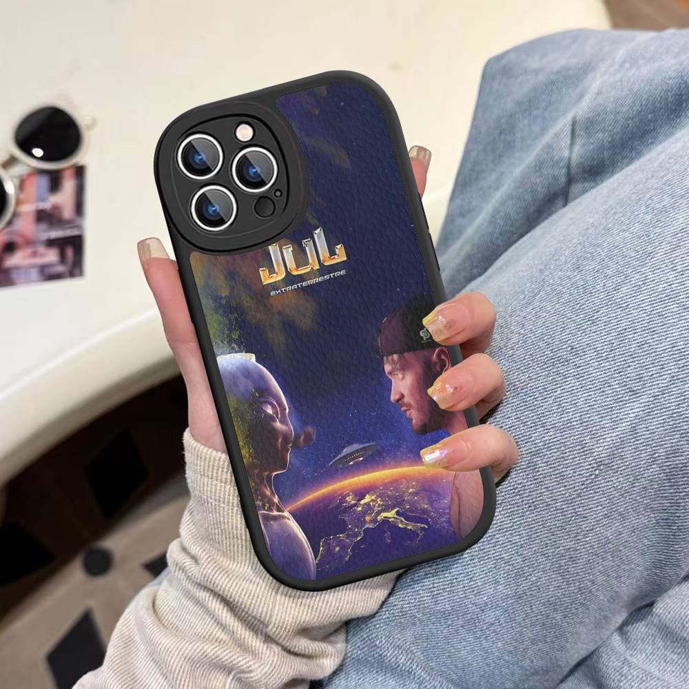 Rapper J-JuL C'est Pas Des Lol Phone Case For IPhone 16 15 14 13 12 11 Pro Max Plus Soft Leather Cover
