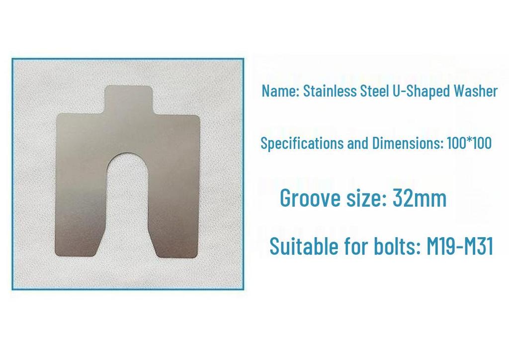U-Shaped 304 Stainless Steel Shim Insert Thin Plate Gasket
