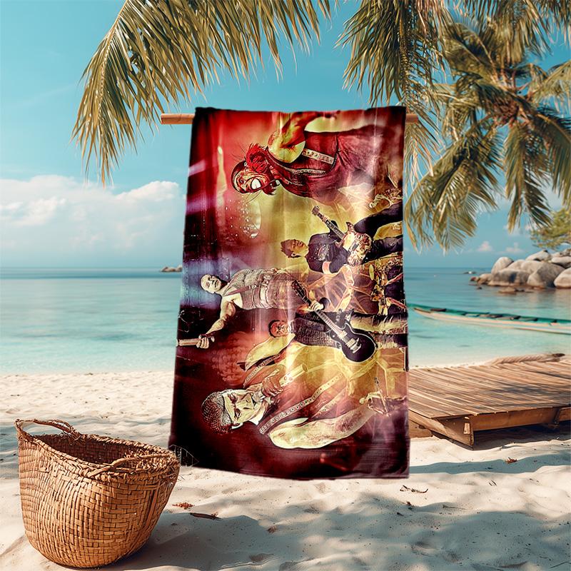 Till Lindemann, Lead Singer of the German Heavy Metal Rock Band Rammstein, Outdoor Camping Vacation Swimming Beach Scarf Decorative Blanket F26