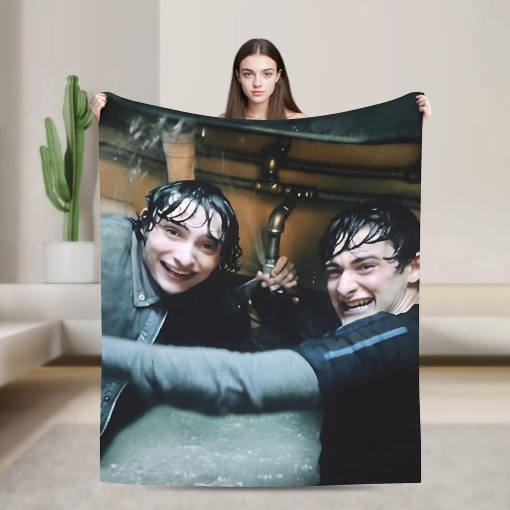 Will byers Horror TV Warm Comfy Blanket For Bedroom Graphic Throw Blanket Autumn Camping Flannel Bedspread