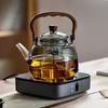YIHUTEA High Borosilicate Glass Tea Pot with Strainer