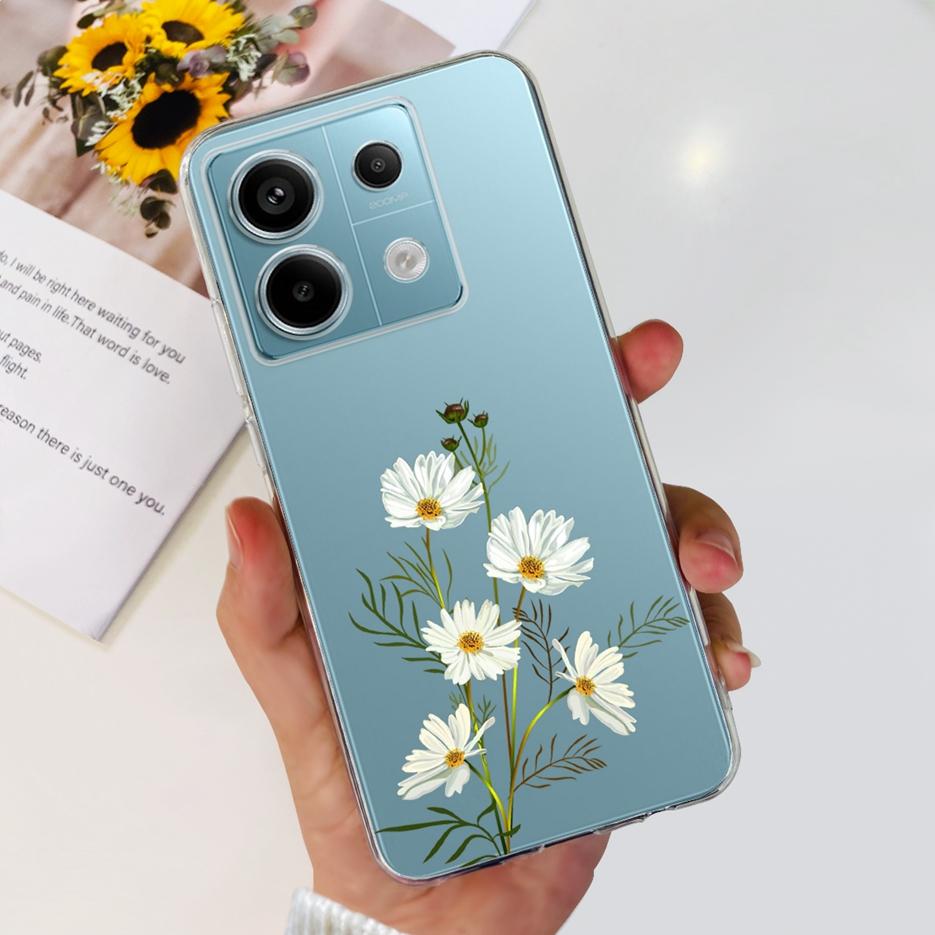 For Xiaomi Poco X6 5G Case PocoX6 Pro New Fashion Painted Cover Clear Silicone Phone Case For Xiaomi Poco X6 Pro X6Pro 5G Bumper