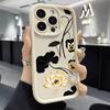 Golden Lotus & Black Lily Pads Phone Case for Xiaomi Redmi Note 14 13 12 11 10 9 8 7 Pro Shockproof Anti-Slip Soft TPU Cover