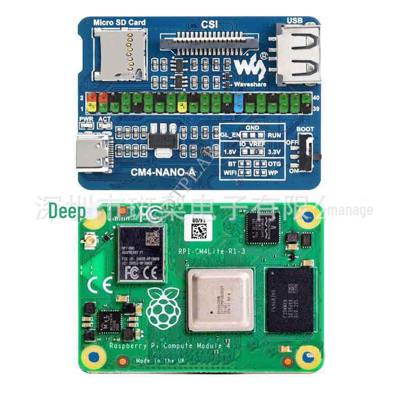 Raspberry Pi CM4/CM5 Ultra-Mini Basisplatine: Kompakte Erweiterung, passende CM4-Größe.