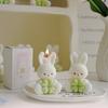 5Pcs Cute Rabbit Soy Wax Scented Candle, Aromatherapy Decor Ornament, Wedding Souvenir & Holiday Gift Wholesale
