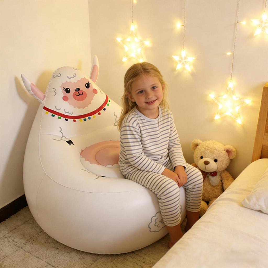 Inflatable Chair Portable Animal Shape Seat Patio Sofa For Kids Camping Patio Beach Travel Indoor Backyard Garden