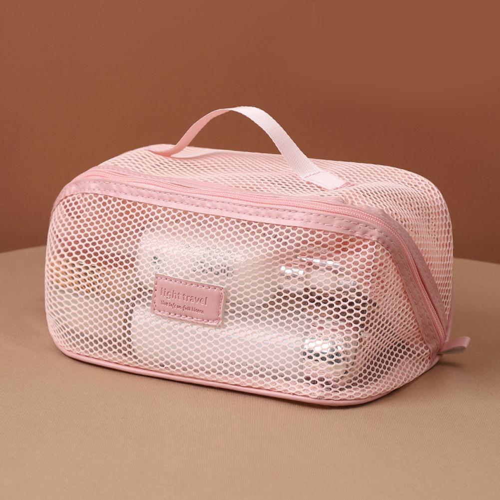 Transparent Mesh Women's Cosmetic Bag