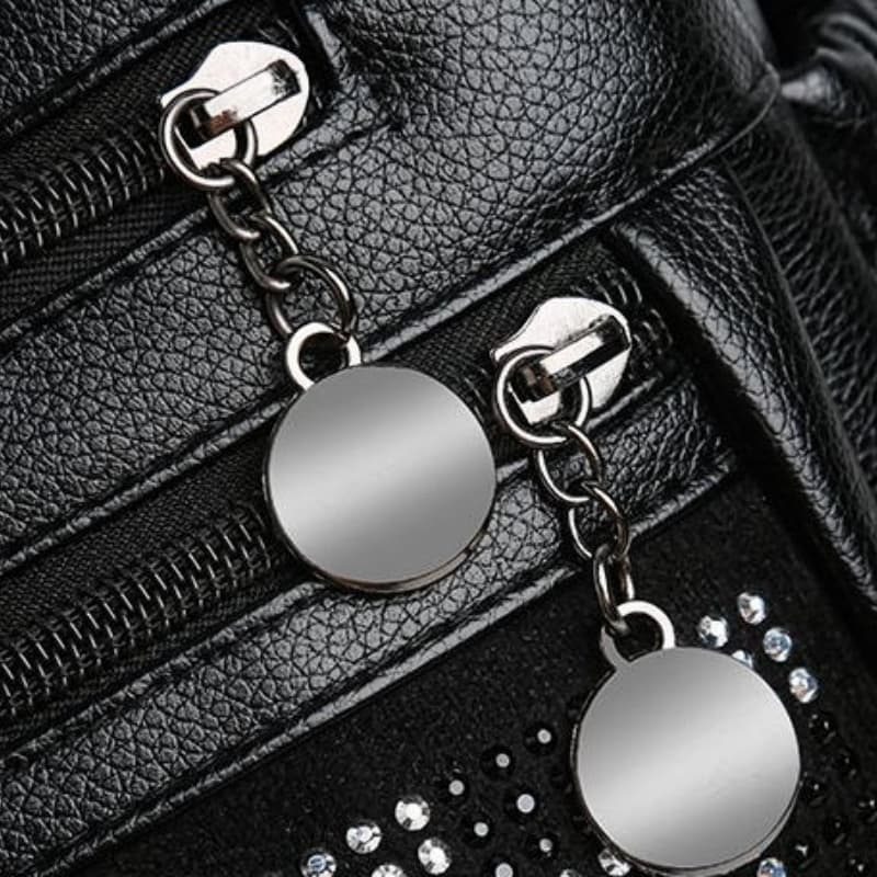 One shoulder messenger bag fashionable bright diamond retro