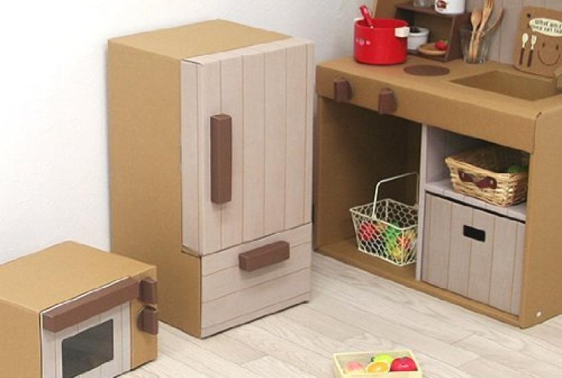 Mori Shiki Kogyo Mori Shiki Cardboard Craft Series Play House Cardboard Refrigerator (Moriishiki)