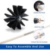 Dryer Vent Cleaner Kit, Lint Remover, Flexible Reusable Strong Nylon Rods Extends Up to 20 Feet, Lint Brush Head, Cleaning Duct Pipes, Use with or
