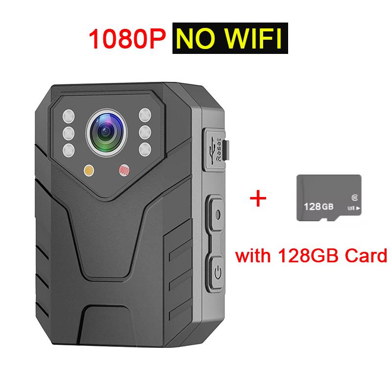 4K HD Handheld Site Enforcement Recorder Body Worn Camera Loop Recording Night Vision Waterproof with Clip for Law Enforcement