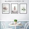 Salade Mama 3-Piece Art Poster Set, A4 Size, Frameless, with Flower, Plant, and Figure Motifs, Korean-Style Interior Design
