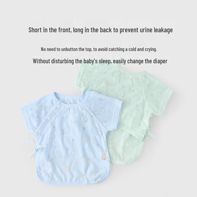 Youqi Newborn Summer Short Sleeve Bodysuit