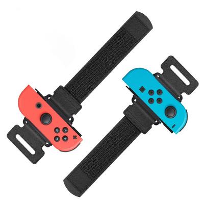 Wristband Strap for Switch for Zumba Burn It Up Nintendo Switch Swith OLED Model Adjustable Rubber Strap 2 Pack Just-Dance & Joy-Cons Red/Blue
