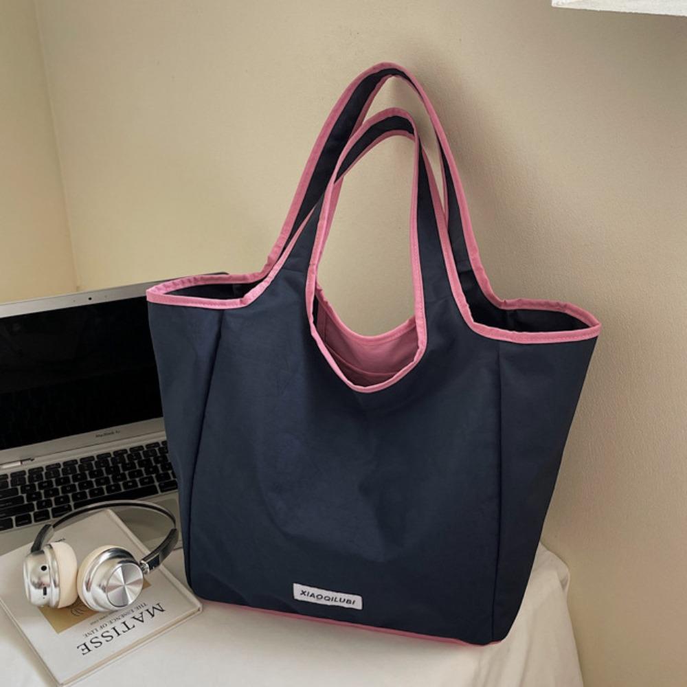 

Lightweight Foldable Shopping Bag Cloth Eco Friendly Storage Bag Nylon Shoulder Bag Travel Style4