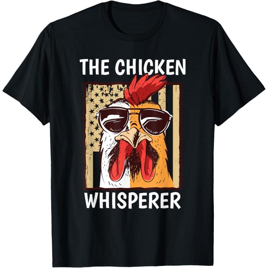 

The Chicken Whisperer Farmer Chicken T-Shirt XXXXXL чорний