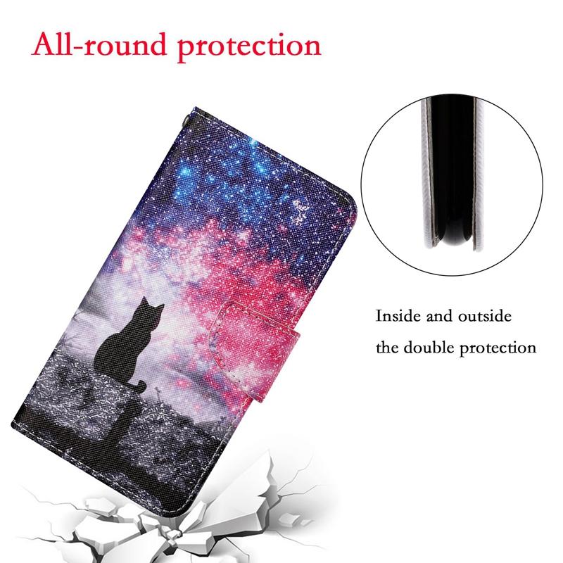 Custodia Portafoglio Con Gatto Per Oppo A52/A72/A92 – Magnetica Con Porta Carte E Supporto