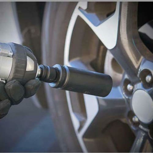 KIMLONTON Set of 4 Socket Adapters, Drive Conversion Sockets for 6.35mm (1/4"), 9.5mm (3/8"), and 12.7mm (1/2") Power Drills