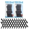 D.Stomo Pet Car Window Fence, Dog Window Safety Guard, Adjustable Protective Fence, Breathable, Portable, 2 Sizes Available (Small Size Pair)