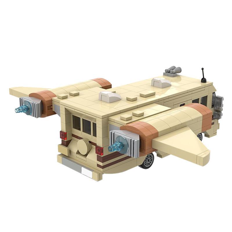 MOC Wing Car Building Block Space Game Eagle-5 Fighting Rocket Flying Vehicle  Bricks Assemble Modular Technology DIY Toys Gifts