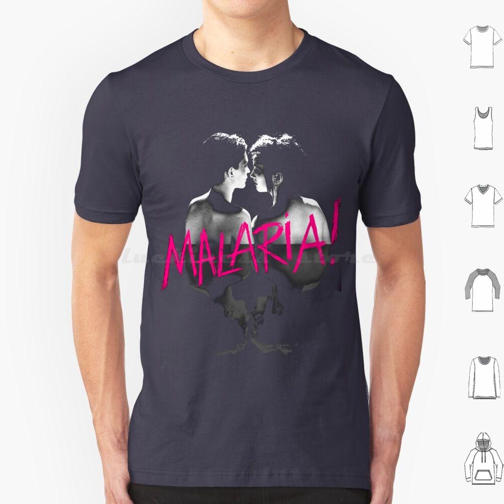 Malaria T Shirt Cotton Men Women DIY Print Neue Deutsche Welle Malaria 80s Industrial Metal Punk Post Punk Gothic Dark Black