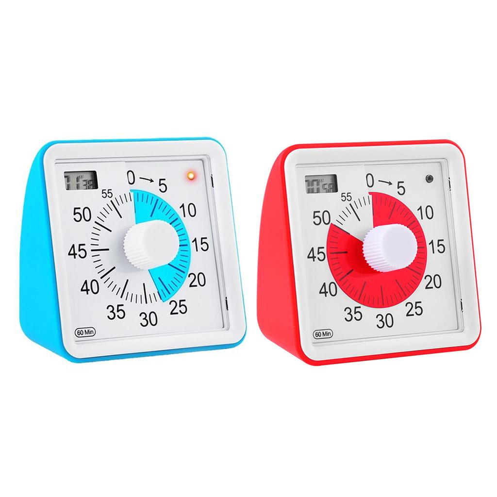 Visual Clock Kitchen Timer Cooking Timer Plastic Material Visual Timer Perfect for Cooking Sleeping Outdoor Activities