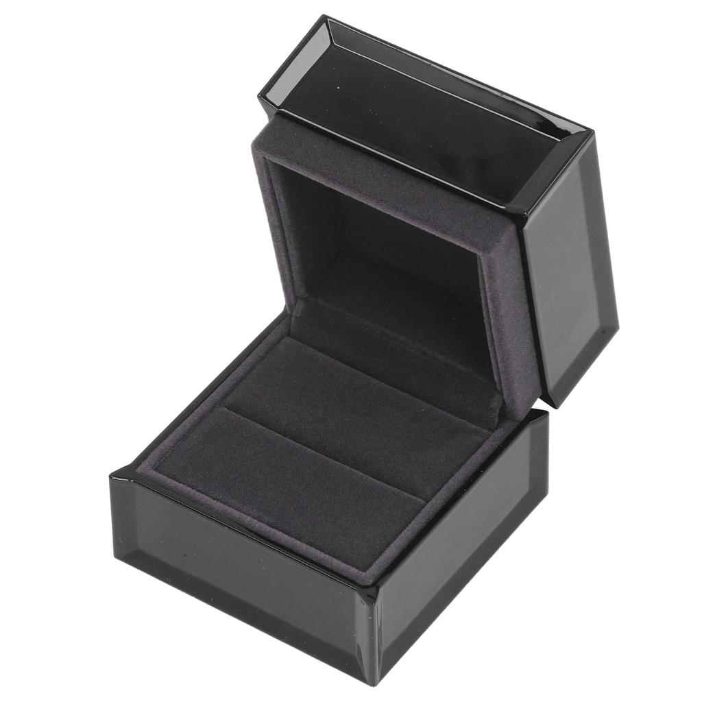 Halsband med hänge Låda LED-ljus Hänge Halsband Presentförpackning Sammet Smyckeskrin Förvaringsetui för