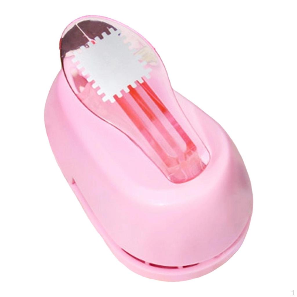 Kids Stamp Shape Paper Punch Easy Accessory for Journaling Versatile Lever Action 8x5x5.4 cm