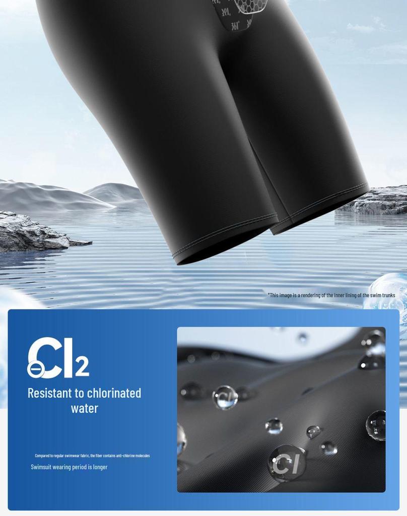 Zestaw męskich profesjonalnych spodenek wyścigowych 361 Degrees: Zawiera kąpielówki, czepek i okulary pływackie.