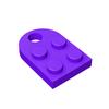 50PCS 3176 Plate Modified 2 x 3 with Hole Bricks Toys For Technical MOC Buildings Blocks Compatible High-Tech Gift